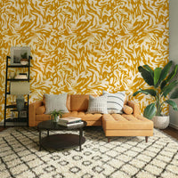 Summer swirls wallpaper with a flowing design

