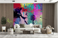 Sunday Blues Wall Mural
