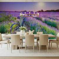 Sunlit Lavender Escape Wall Mural
