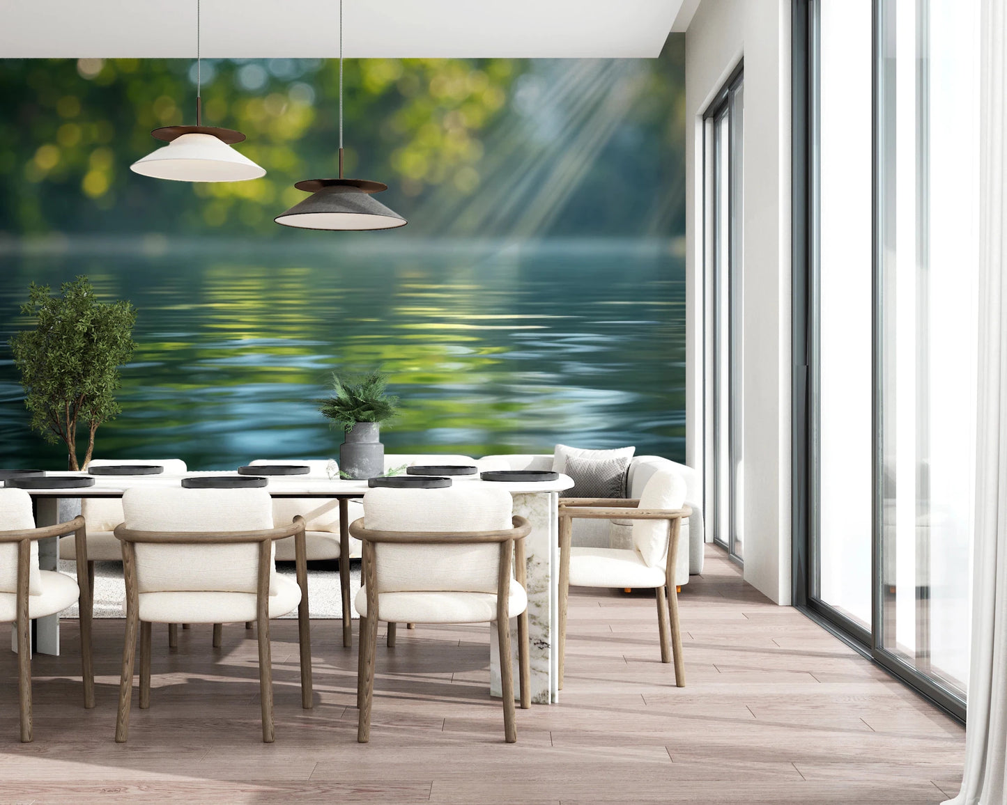 Sunlit Waters Wall Mural