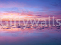 Sunrise at beach Wall Mural
