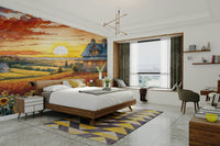 A seamless pattern for a living room or bedroom.

