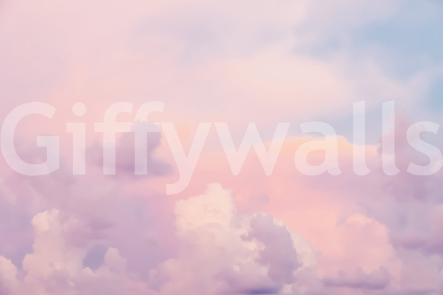 Modern cloud wallpaper in soft pastels

