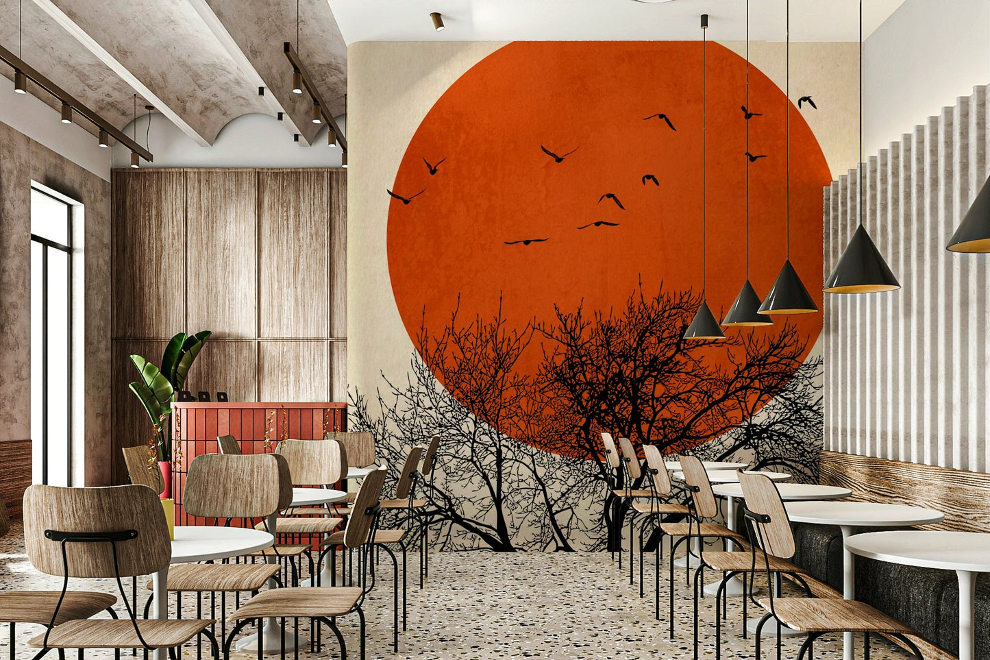 The design evokes the feeling of constant sunshine or a perpetually bright day.
