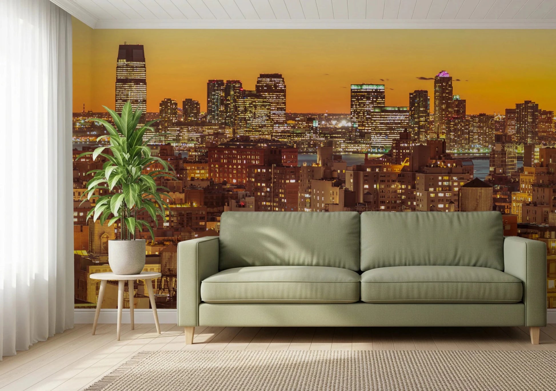 Sunset Metropolis Wall Mural
