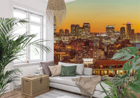 Sunset Metropolis Wall Mural