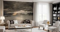 Sunset of Norwegian Fjord Wall Mural