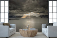 Sunset of Norwegian Fjord Wall Mural