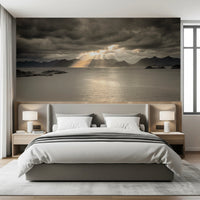 Sunset of Norwegian Fjord Wall Mural