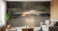 Sunset of Norwegian Fjord Wall Mural