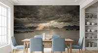 Sunset of Norwegian Fjord Wall Mural