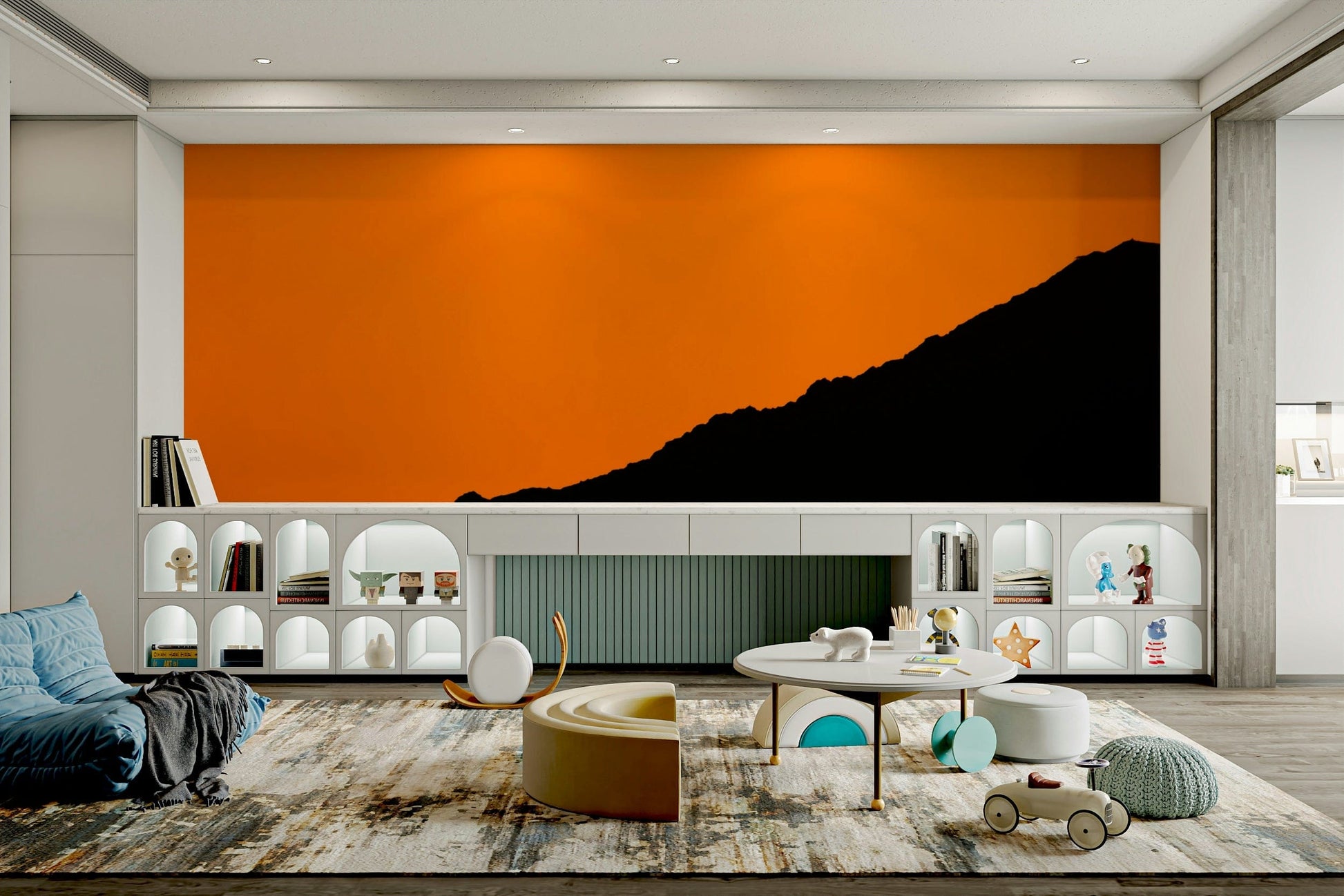 A classic desert sunset wallpaper for walls.

