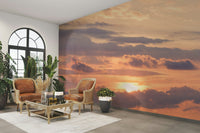 A classic sunset design wallpaper for walls.

