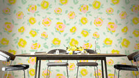 Sun-kissed bloom wallpaper for happy spaces

