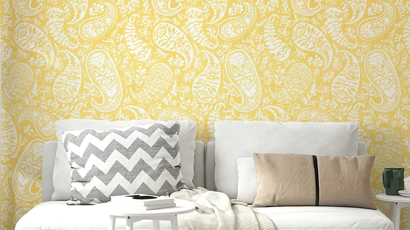 Sunny yellows, bright oranges, creamy whites.

