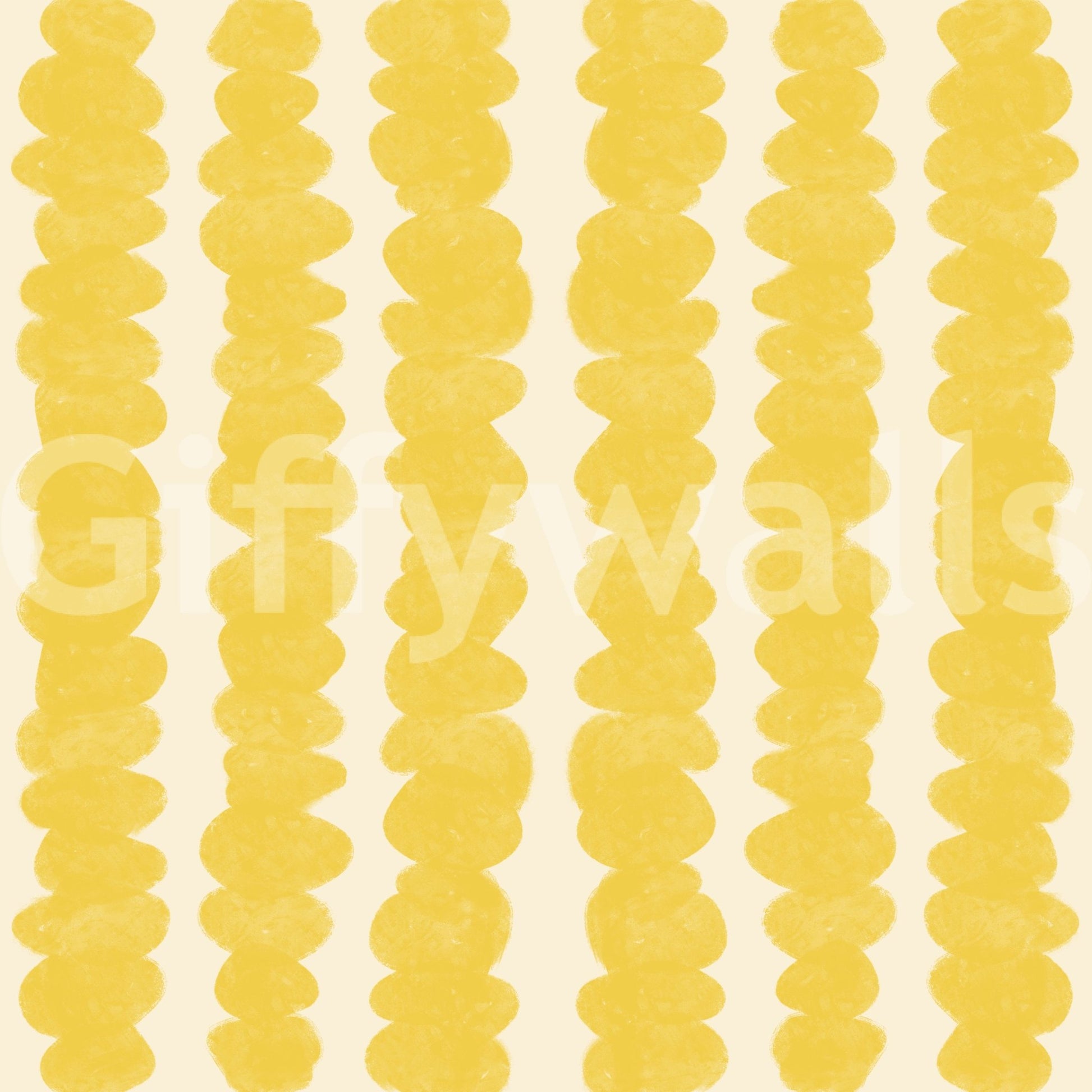 Lively yellow and orange wallpaper for joyful rooms

