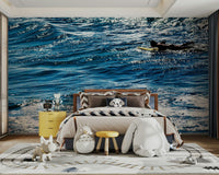 A beautiful abstract motion wallpaper mural for a modern home.

