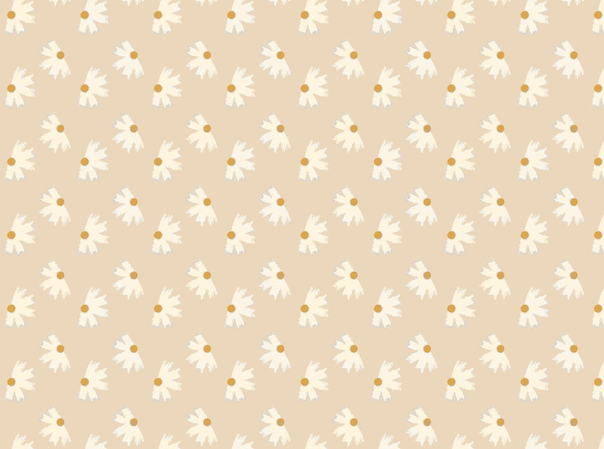 Marigold Pearl Flower Wallpaper in your room — zoomed