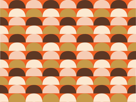 Mindfulness Semi Circle Pattern Wallpaper