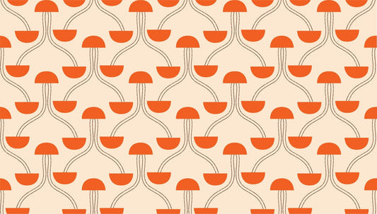 Achtsamkeit Zen Orange Tapete