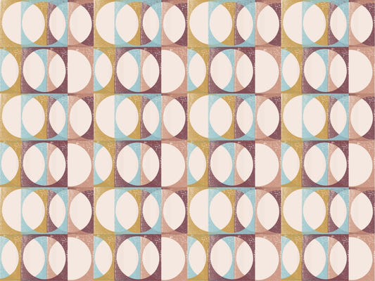 Italienische Villa Pink Blush Arrows Muster Wallpaper