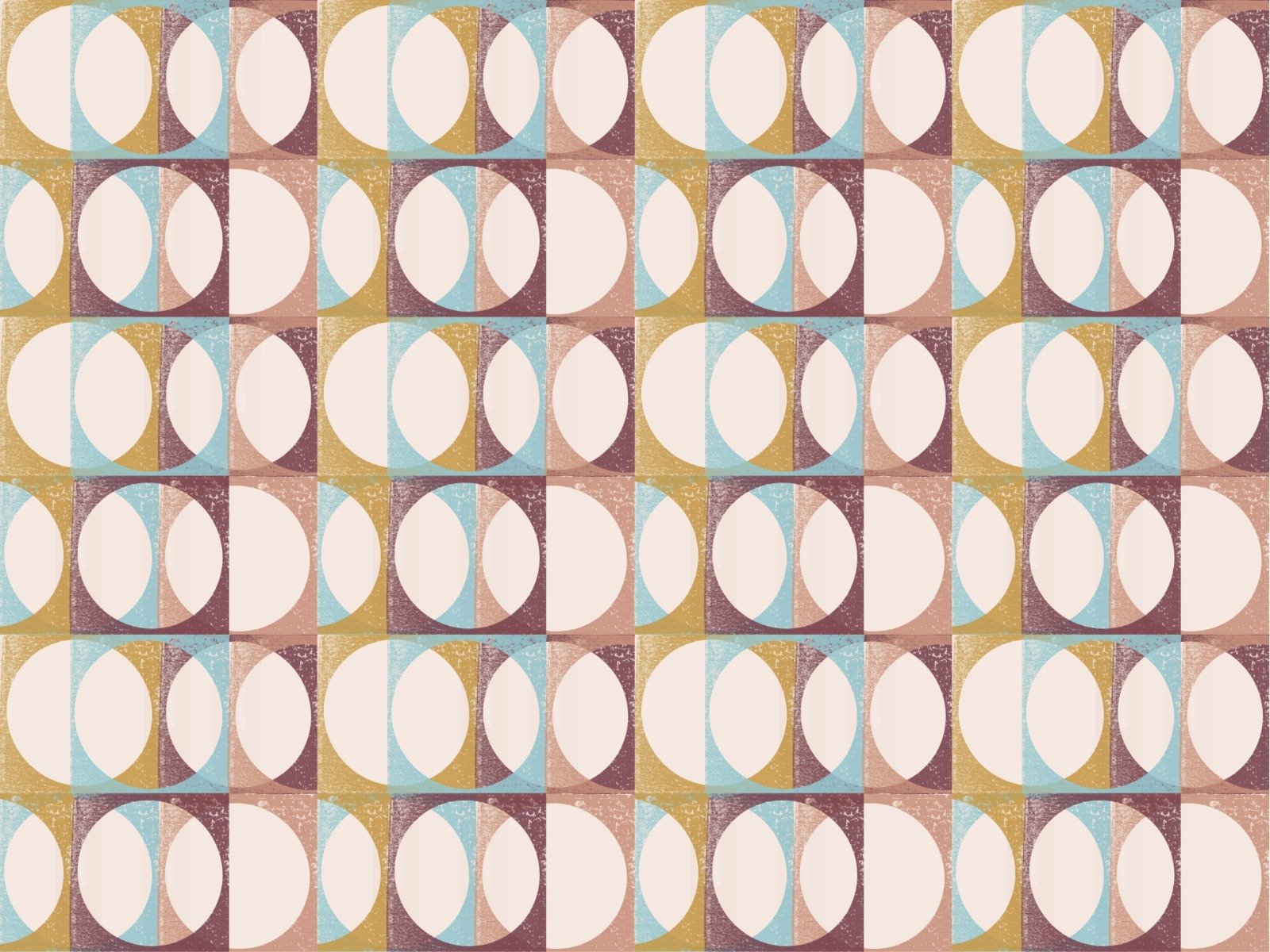 Italian Villa Pink Blush Arrows Pattern Wallpaper