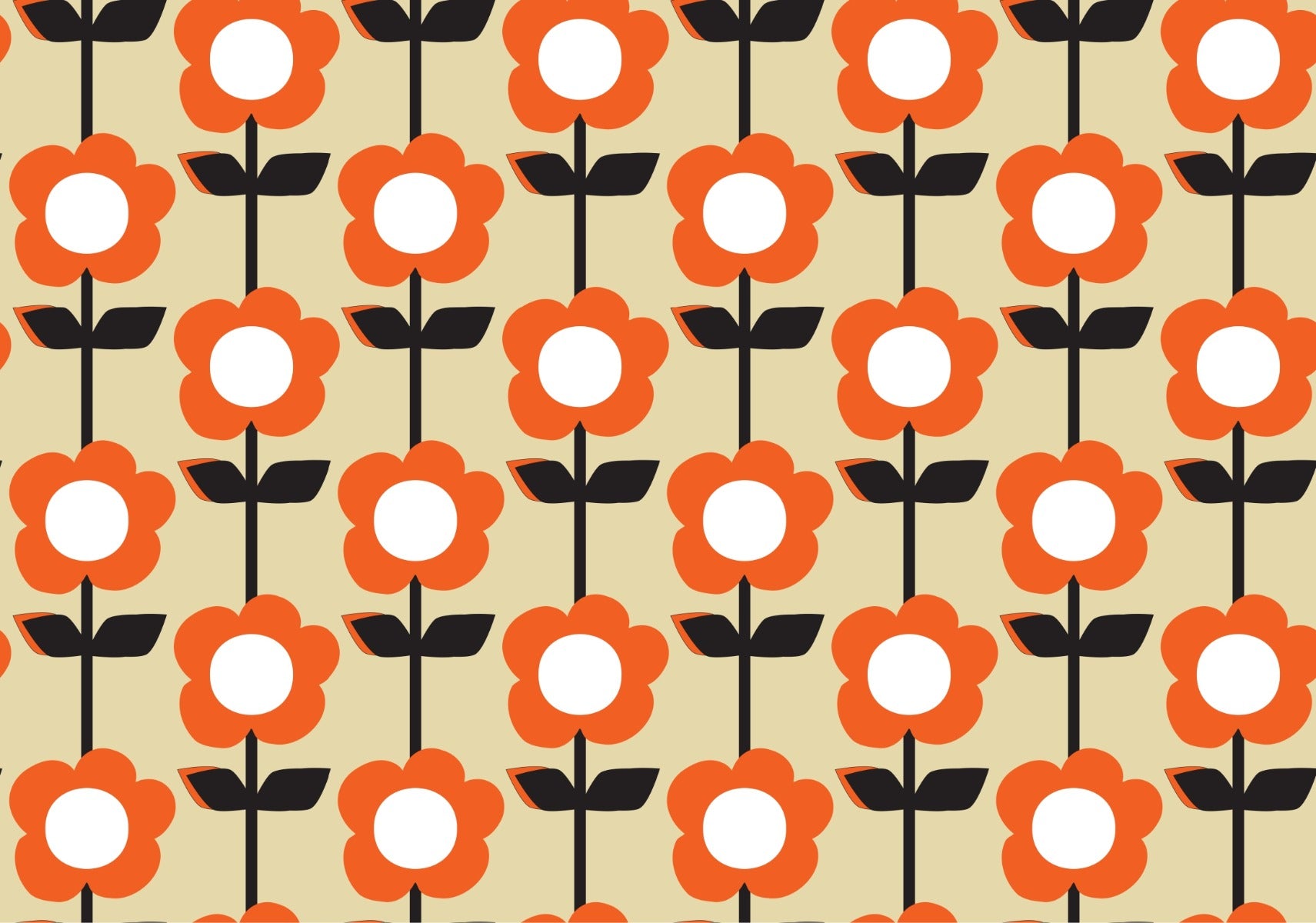 Design floreale Wallpaper perla per pareti