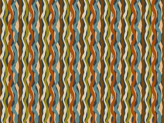 Strukturierte organische Streifenwellen Holzkohle Wallpaper