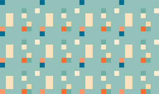 Vintage -Fliesen blaue Farben Tapete