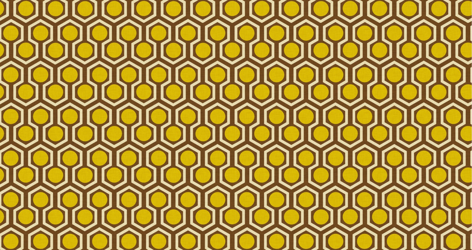 1970er Jahre Hex Punkt Brown Farb Tapete
