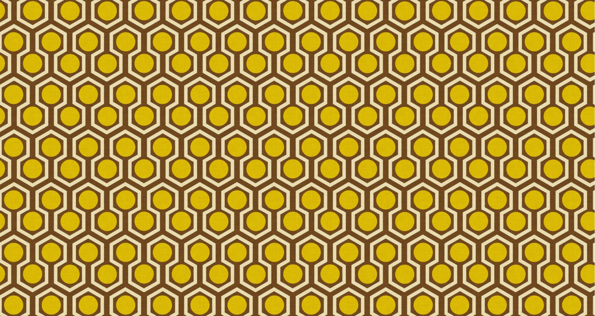1970er Jahre Hex Punkt Brown Farb Tapete