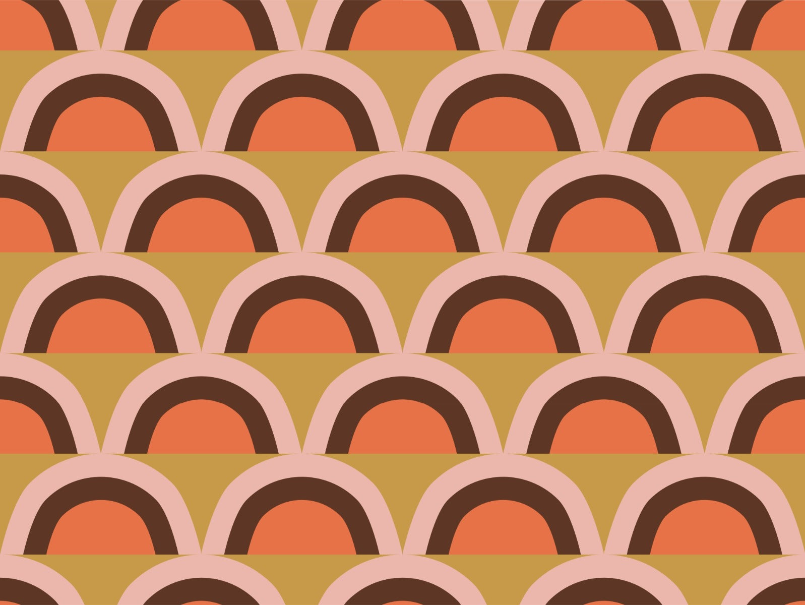 Boho Pink Apricity Wallpaper For Walls in your room — zoomed