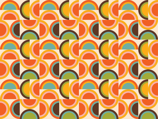 Bauhaus Geometrische Boho -Muster Wallpaper
