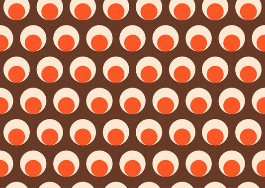 Klassisk Mid Mod Dot Eye Brown tapet