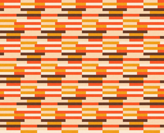 Classic Mid Mod Kilim Stripes Wallpaper