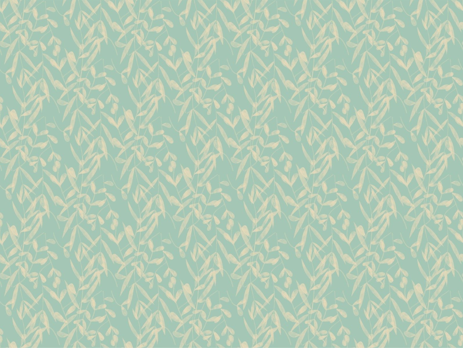 Dark Academy Floral Blue Wallpaper