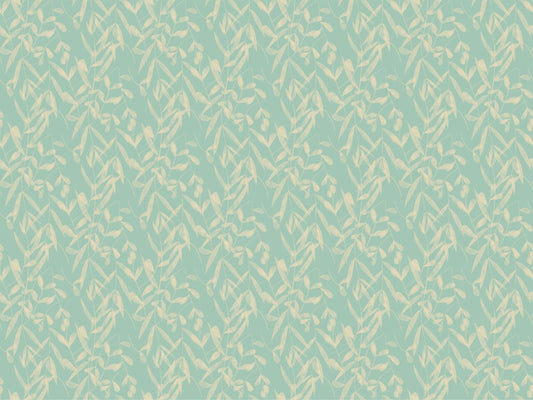 Dark Academy Floral Blue Wallpaper