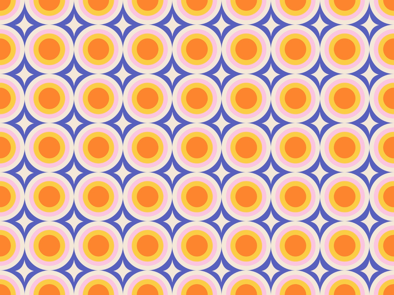 Dots groovy papier peint de motif de répétition violet in your room — zoomed