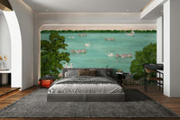 The image feels peaceful and graceful.

