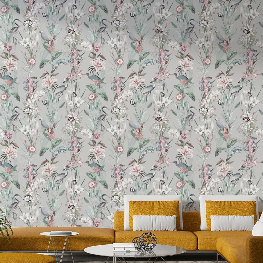 Minimalist dreamscape wallpaper with soft curves

