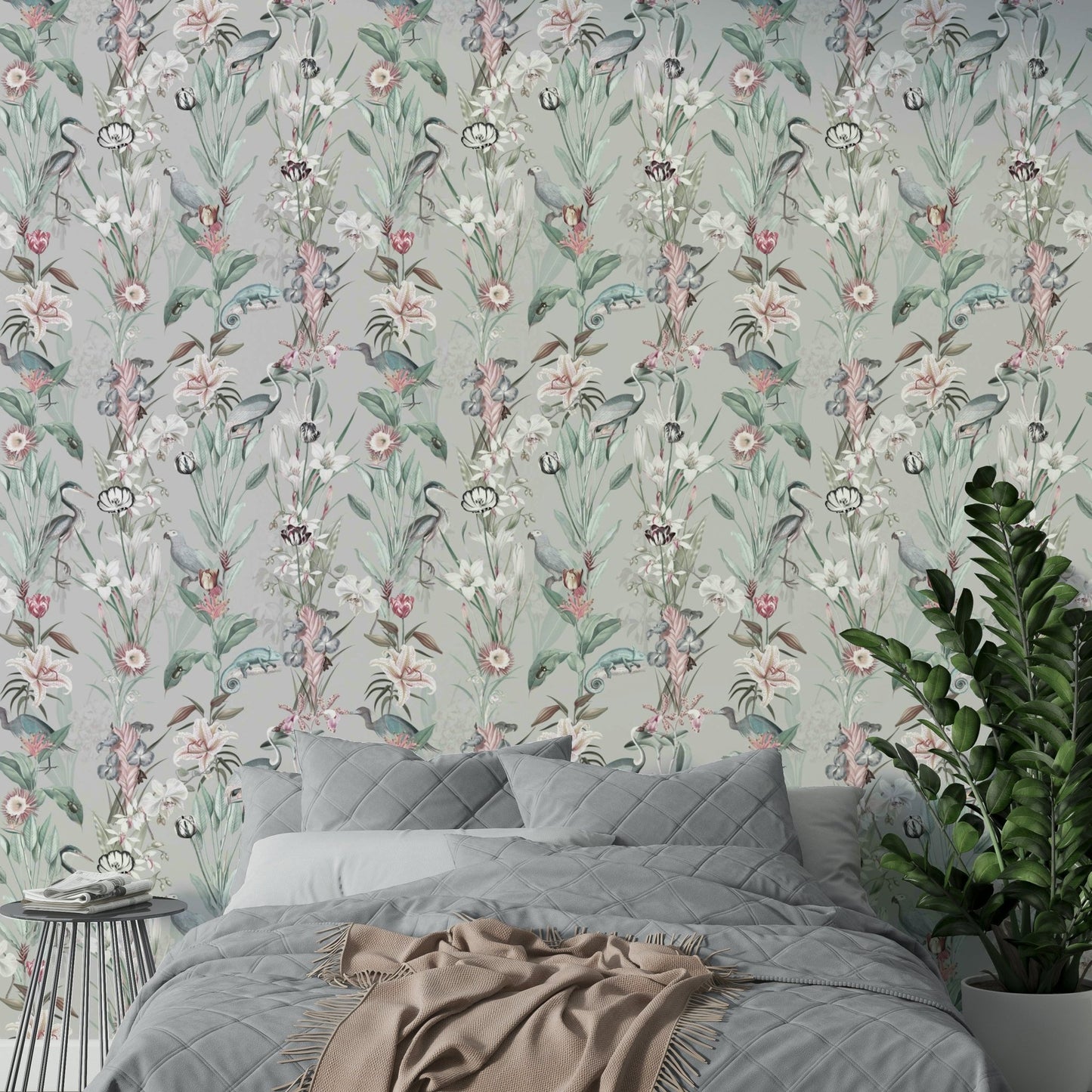 Abstract clouds and waves in muted color palette

