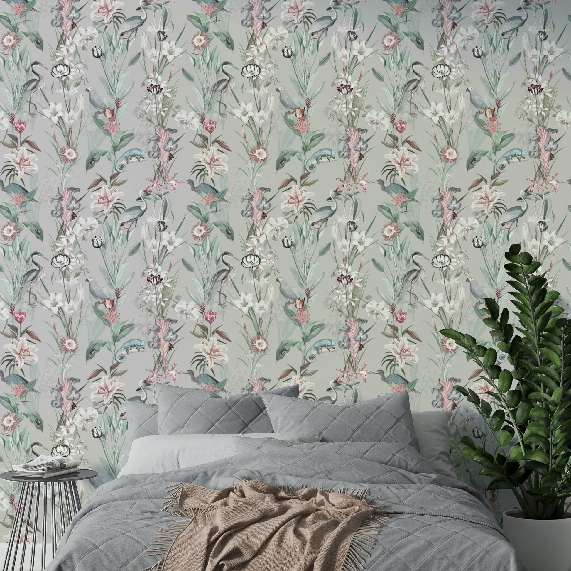 Abstract clouds and waves in muted color palette

