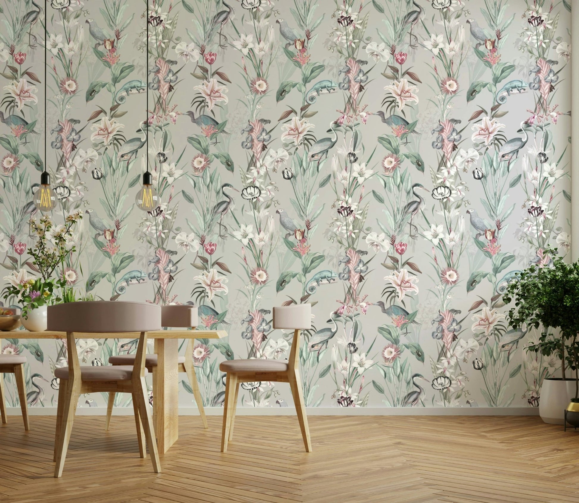 Elegant soft-toned wallpaper with subtle shapes

