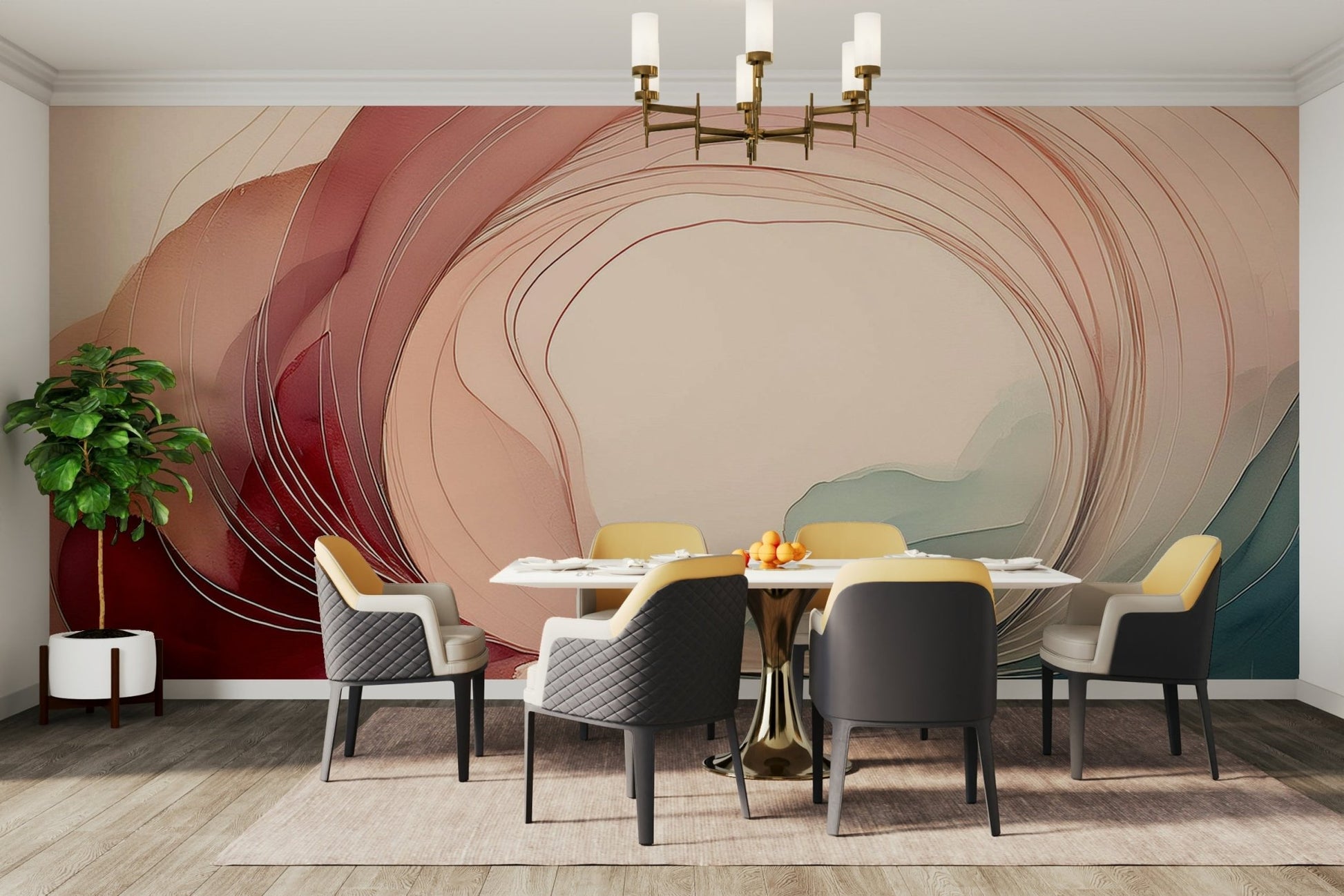 Peaceful portal with stars and clouds in Sweet Sleep Portal wall mural.

