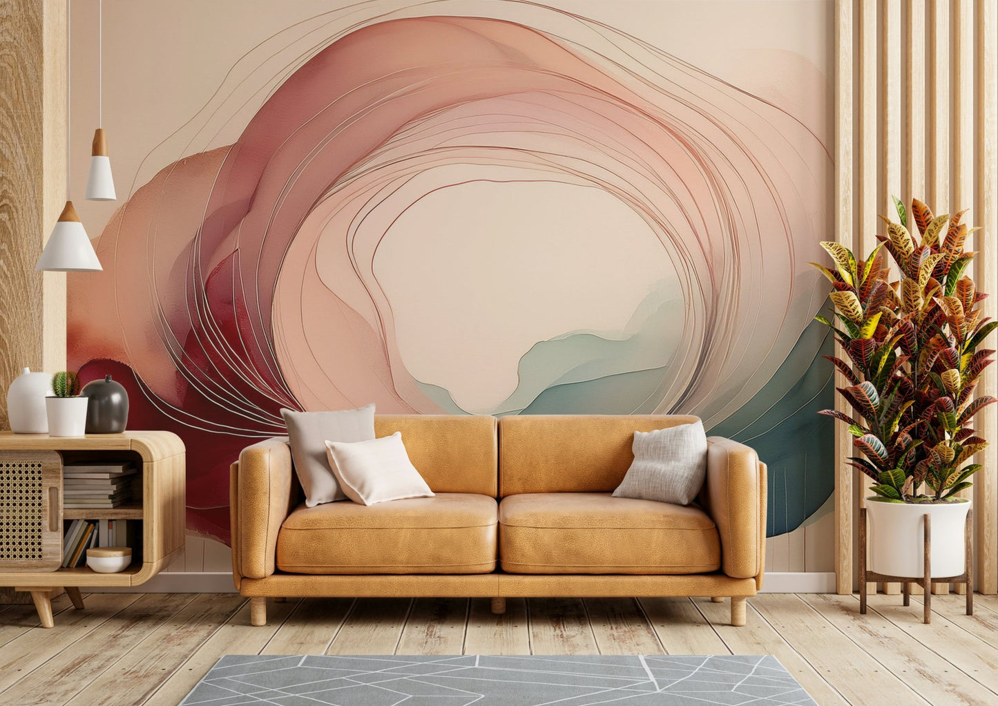 Calming, soothing Sweet Sleep Portal mural perfect for bedrooms.

