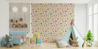 Sweet strawberry patch wallpaper adding cheerful vibe

