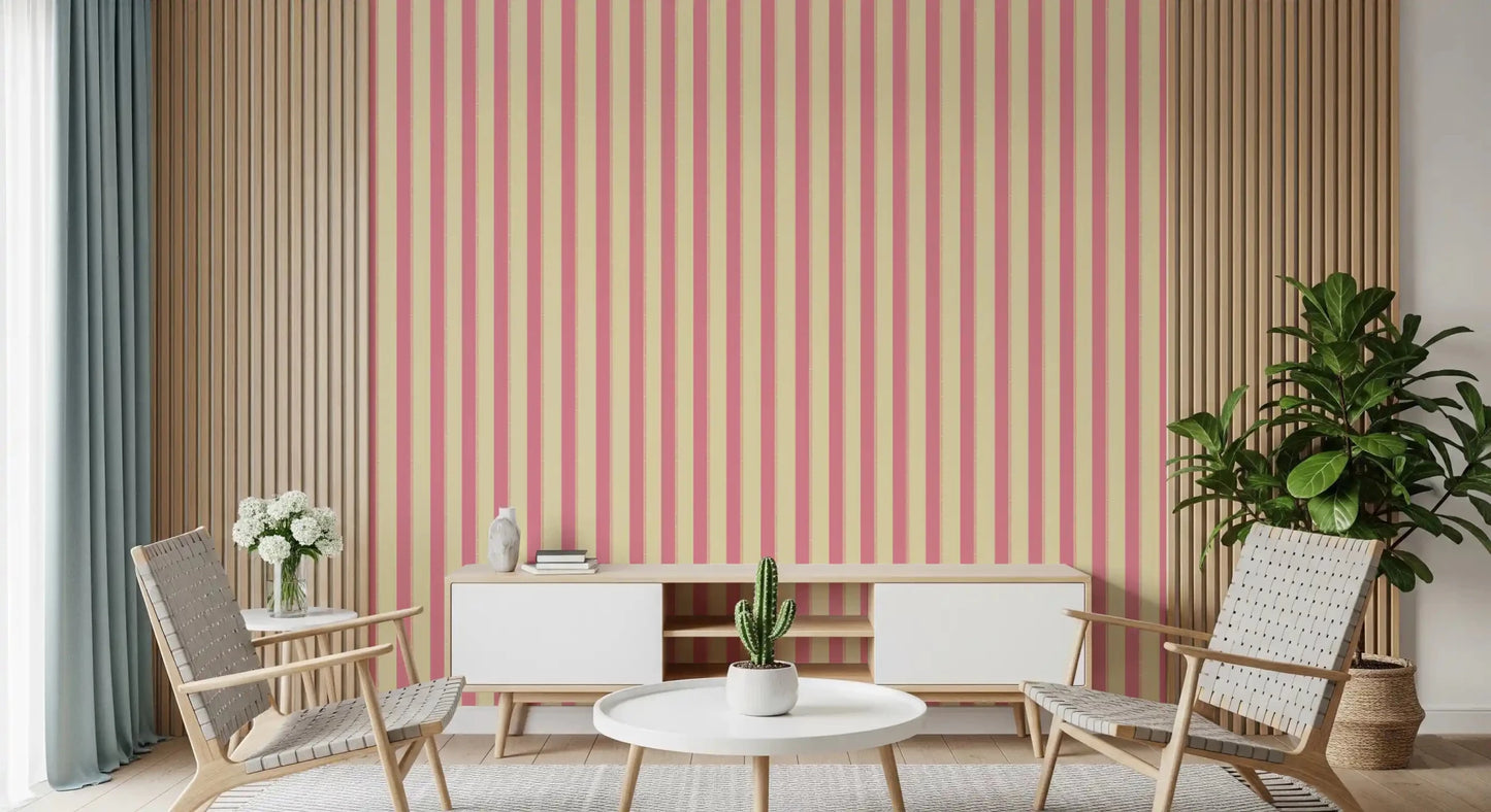 Bold vertical striped for a hallway wallpaper peel and stick on accent wall