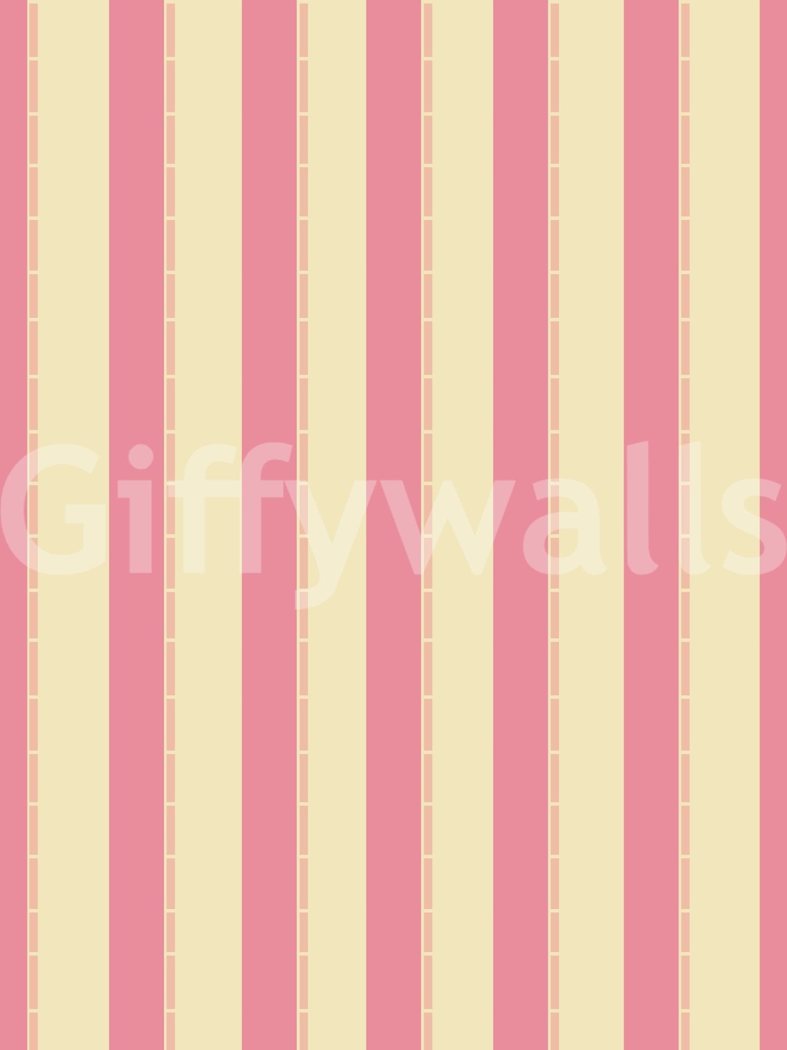 Sweet Stripes Wallpaper with a matte finish for a high-quality wall covering.