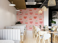 Sweetheart Cherries Wallpaper with cute cherry pattern

