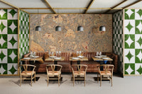 A close-up of the natural cork texture and colors.

